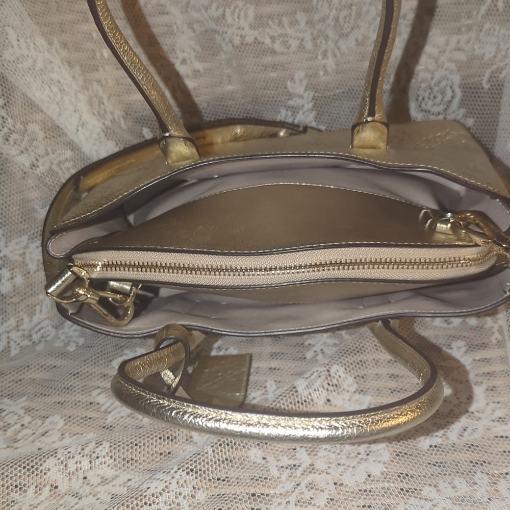 Kate Spade Metallic Gold Tote / Crossbody Bag ✨ - Picture 2 of 8